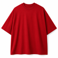Oversized Premium Cotton T-Shirt – Crimson Red | Jhouky Jeks