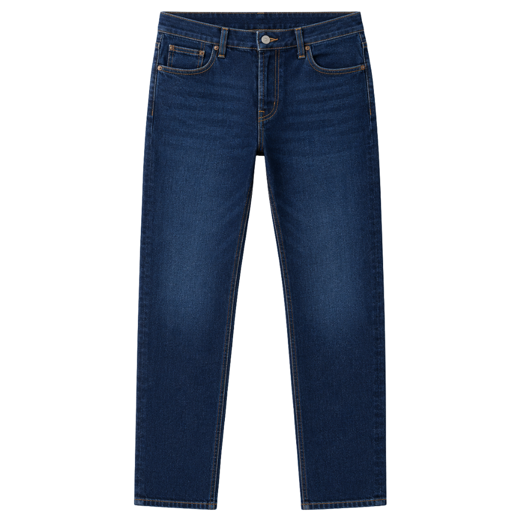Premium Dark Wash Denim Jeans – Deep Indigo | Jhouky Jeks