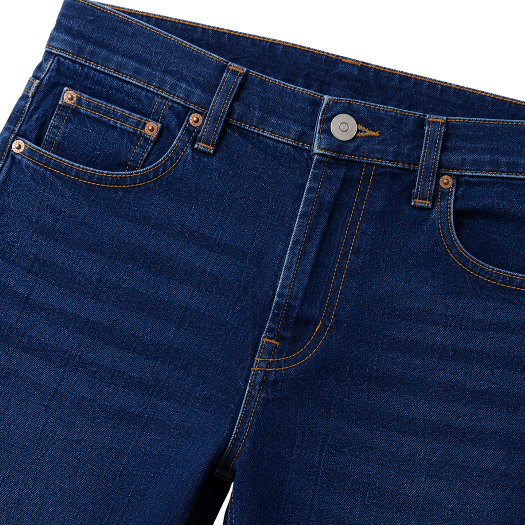 Premium Dark Wash Denim Jeans – Deep Indigo | Jhouky Jeks