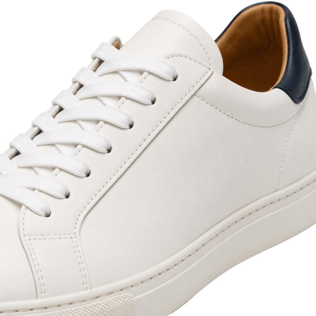 Premium Leather Trainers – White | Jhouky Jeks