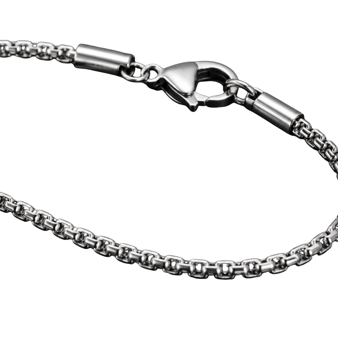 Slim Stainless Steel Chain Bracelet – Silver | Jhouky Jeks