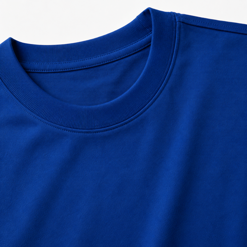 Oversized Premium Cotton T-Shirt – Royal Blue | Jhouky Jeks